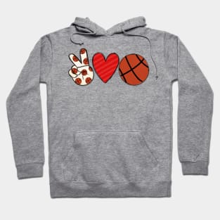 Peace Love Basketball Hoodie